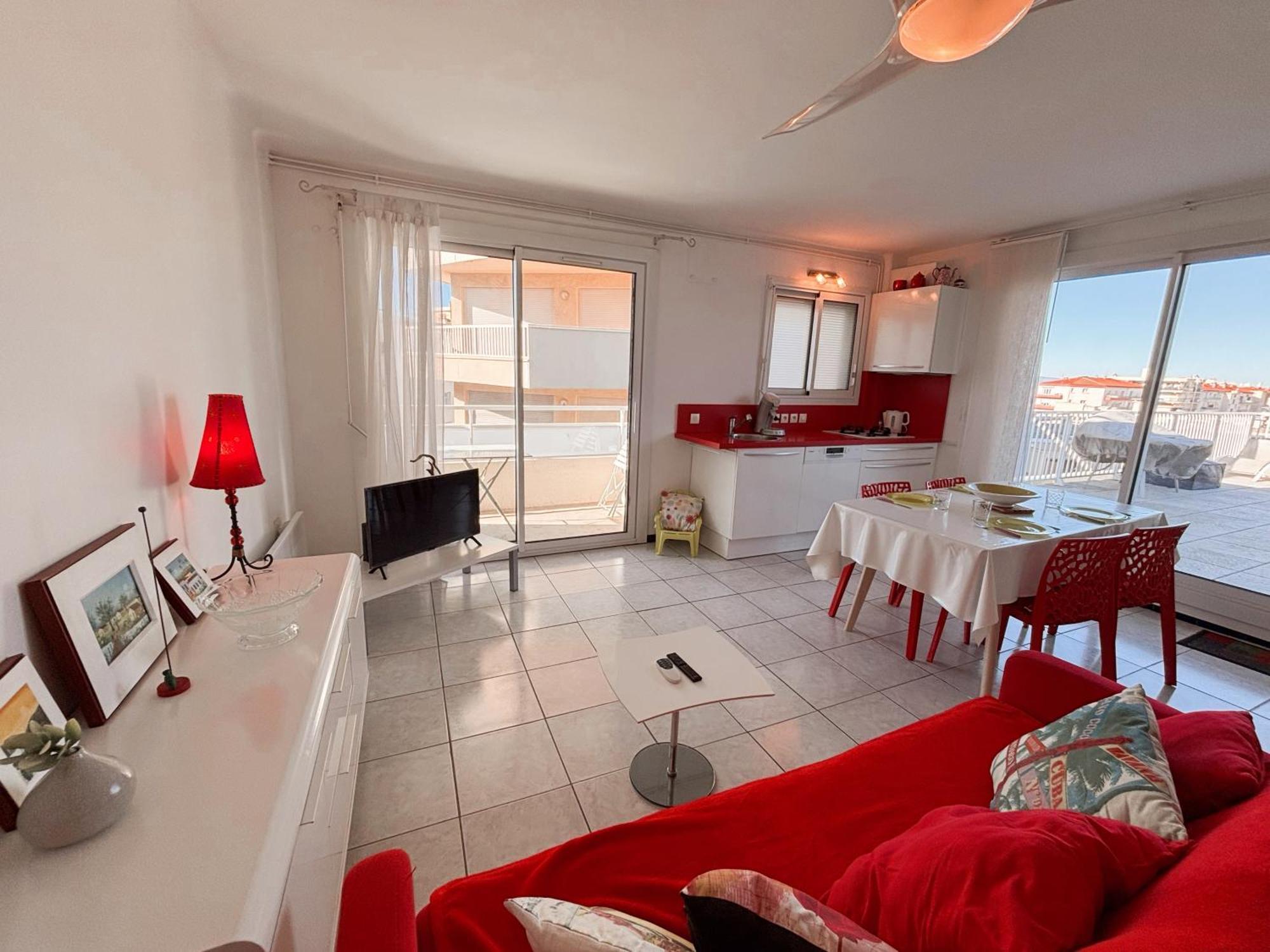 Magnifique Appartement Terrasse -36- Canet-en-Roussillon Luaran gambar